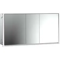 Emco loft Armoire de toilette avec éclairage, 1600mm, 3 portes, modèle encastré, 979806123