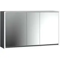 Emco loft Armoire de toilette avec éclairage, 1400mm, 3 portes, modèle apparent, 979813324