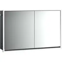 Emco loft Armoire de toilette avec éclairage, 1200mm, 2 portes, modèle encastré, 979813319