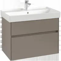 Villeroy & Boch Collaro Meuble sous-lavabo, 2 tiroirs, lavabo au centre, 754x546x444mm, C01000VM