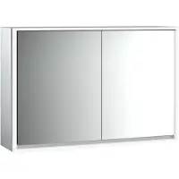 Emco loft Armoire de toilette avec éclairage, 1200 mm, 2 portes, modèle apparent, 979805118