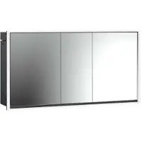 Emco loft Armoire de toilette avec éclairage, 1600mm, 3 portes, modèle encastré, 979813323