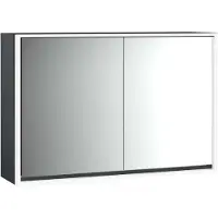 Emco loft Armoire de toilette avec éclairage, 1200 mm, 2 portes, modèle apparent, 979813318
