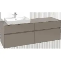 Villeroy & Boch Collaro Meuble sous-lavabo, suspendu, 4 tiroirs, lavabo à gauche, 1600x548x500mm, C02200VM