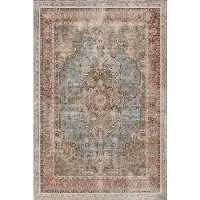 Bamyum Avlin Bedruckter Teppich Chenille-Druck Maschinell Hergestellt 160 x 230 cm (160 x 230 cm)