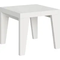 Itamoby Table Extensible 90X90/246 Cm Naxy Frêne Blanc