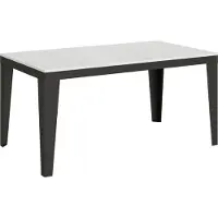 Itamoby Table Extensible 90X160/264 Cm Flame Evolution Frêne Blanc Structure Anthracite