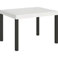 Itamoby Table Extensible 80X120/204 Cm Everyday Frêne Blanc Structure Anthracite