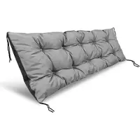 AIO Factory Coussin de jardin 120 x 40 cm pour banc en palette, imperméable, gris