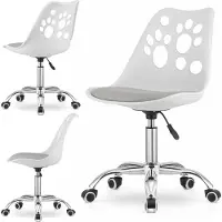 Reno chaise pivotante - blanc et gris