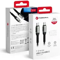 Forcell F-ENERGY C263 câble Type C vers Type C QC4.0 PD 5A 240W Cafule 3 m noir