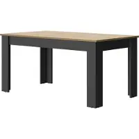 CALICOSY - Table à manger rectangulaire extensible Manchester - Fabrication Française