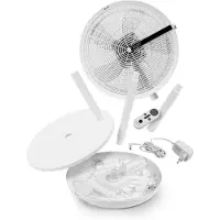 Macom Floor Fan White 44cm 12 Speed Self Oscillating Enjoy & Relax 983