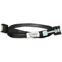 Icy Dock Kabel MCIO 4i SFF-TA-1016 zu MCIO 4i SFF-TA-1016,black, 0,5m (50 cm)