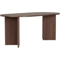 CALICOSY - Table à manger avec bords arrondis L180 cm - SABLE