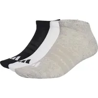 Adidas Chaussettes de sport gris chiné / noir / blanc