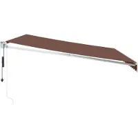 vidaXL Store automatique brun 450x300 cm