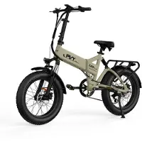 PVY Vélo Électrique Z20 Plus 1000 - Moteur 250W Batterie 48V16.5AH Freins à Disque Hydrauliques Autonomie 120KM - Beige
