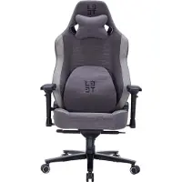 L33T Gaming L33T Gaming Chair Xsense Soft Fabric - Dark Grey, Chaise gaming, Gris