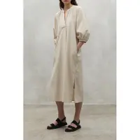 Ecoalf Serpentina Long Sleeve Long Dress Beige XS Femme