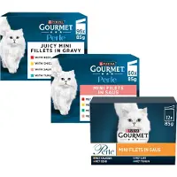 Gourmet Perle pâtée au bœuf, au poulet, au saumon et au thon pour chat (multipack)
