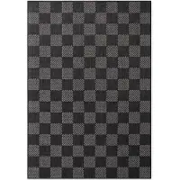 Hanse Home Tapis plat Ted Baker Dorothy, résistant aux intempéries, à motifs carreaux, noir - 120x170 cm