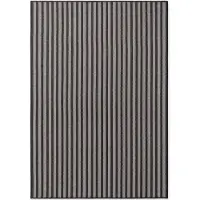 Hanse Home Tapis plat Ted Baker Linley, résistant aux intempéries, à motifs rayés, facile d'entretien, noir - 120x170 cm