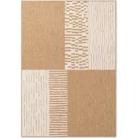 Hanse Home Tapis plat Acacia de Ted Baker, résistant aux intempéries, facile d'entretien, en jute, couleur blanche - 120x170 cm