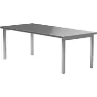 Venture Home Table à manger rectangulaire Cilo Argent