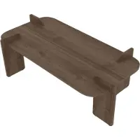 CALICOSY - Table basse rectangulaire avec bords arrondis L120 cm RIVE