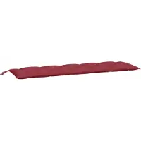 vidaXL Housse de banc de jardin vin rouge 180x50x7 cm tissu Oxford