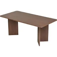 Skye Decor , Linza - Milano Walnut, table à manger, noyer, 100 % panneau aggloméré mélaminé, 180 x 90 x 75 cm