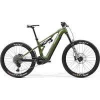Merida Bikes Merida eONE-EIGHTY 900 I1, couleur soie anaconda, vert - VTT électrique entièrement suspendu, idéal pour le tout-terrain.
