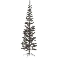 vidaXL Sapin de Noël étroit Noir 240 cm