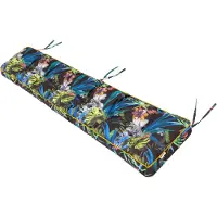 Hobbygarden Coussin pour banc de jardin Etna 150×40 cm - épaisseur 8 cm, tissu Oxford, hydrofuge, avec bandes de fixation |