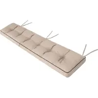 Hobbygarden Coussin pour banc de jardin Etna 150×40 cm - épaisseur 8 cm, tissu Oxford, hydrofuge, avec bandes de fixation |