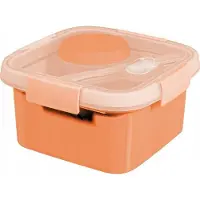 Selgros Curver square lunch kit food container 1.1l / peach