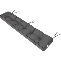 Hobbygarden Oreiller De Jardin - 150et4gre9 - 150 Cm - Graphite - 8 Cm D'épaisseur