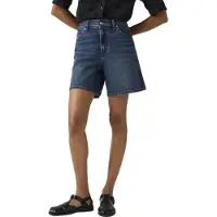 Levi's Baggy High Waist Denim Shorts Bleu 25 Femme