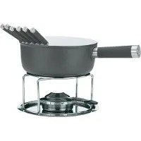 kela Service à fondue au fromage "Lancy" 10 pièces fonte d'aluminium, gris