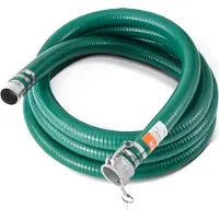 Vevor Tuyau d'aspiration , 50,8 mm x 6,1 m, tuyau de pompe adapté à différentes pompes, pour le traitement des eaux usées, le transport de l'eau & autres utilisations