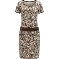 Ragwear Robe d’été 'Baomi Zoo' écru / marron / noisette / noir