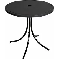 Mojawo Table de jardin ronde, table de camping, table d'extérieur, table pour enfants, Ø 50 cm, noire