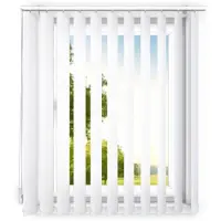 Time4blinds , Store à lamelles, 130x190 cm, Blanc Classique