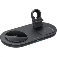 Mcdodo 3in1 Chargeur magnétique sans fil Station de charge compatible avec smartphone, Watch, écouteurs TWS, Noir