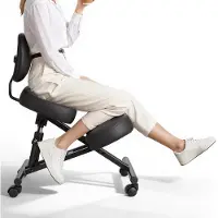 Vevor Chaise à Genoux Ergonomique avec Dossier et Roulettes