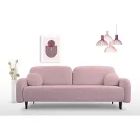 Meble Laski Canapé 2 places Cloud avec fonction couchage, couleur rose