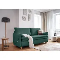 Miuform Simon - Canapé avec fonction lit - 207x90cm - Turquoise - Canapé-lit 3 places