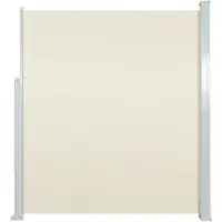 Syfax Auvent latéral rétractable 120 x 300 cm Blanc cassé