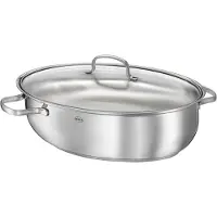 Rösle Cocotte ovale ELEGANCE avec couvercle en verre